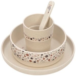 Set de repas (assiette, couverts, tasse)